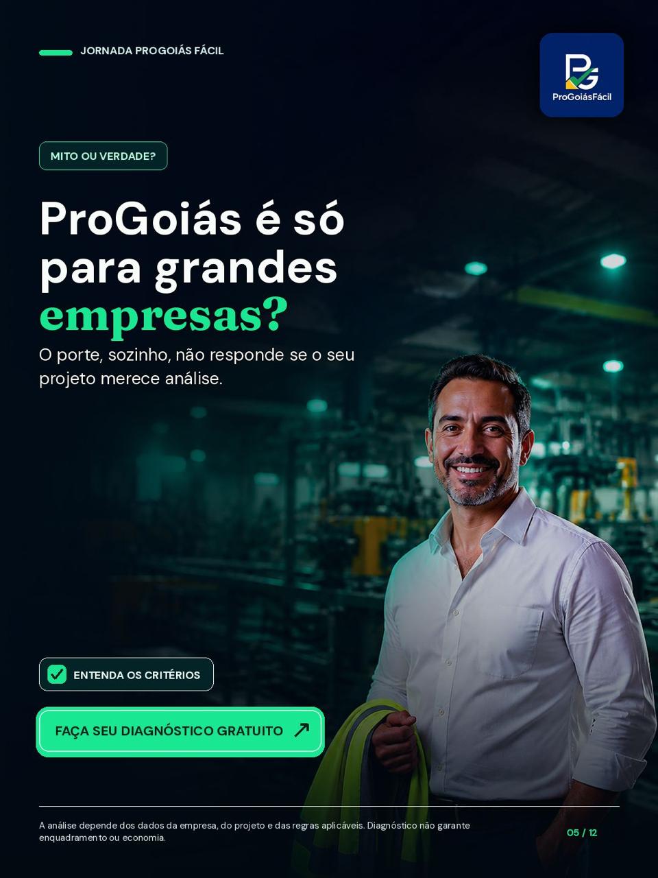 Slide ProGoiás para Pequenas e Médias Empresas